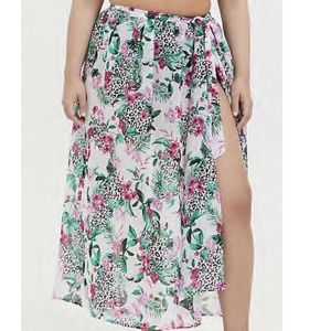 Chiffon Floral Wrap Skirt (NWT)
